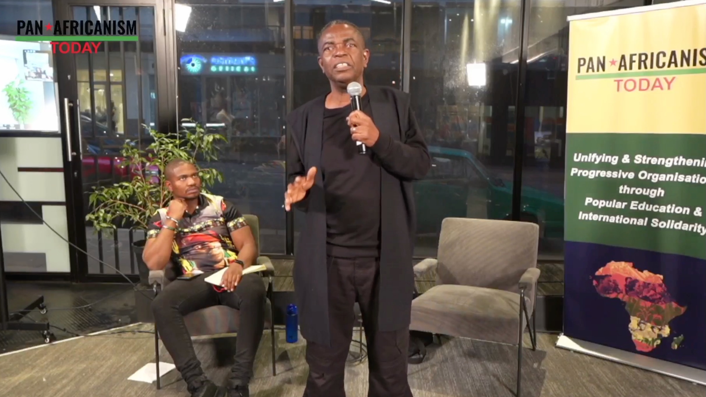 Kwesi Pratt Jnr speaks in a lecture